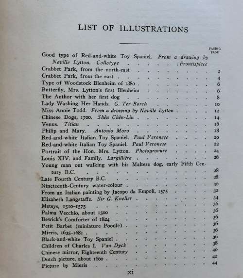 Toy Dogs and Their Ancestors by The Hon Mrs Neville Lytton ***SCARCE TITLE**