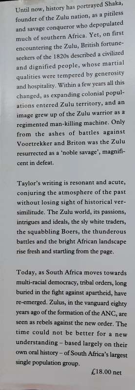 Shaka`s Children A History of the Zulu People by Stephen Taylor