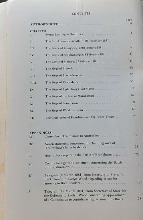David and Goliath The First War of Independence 1880-1881  by Geo R Duxbury