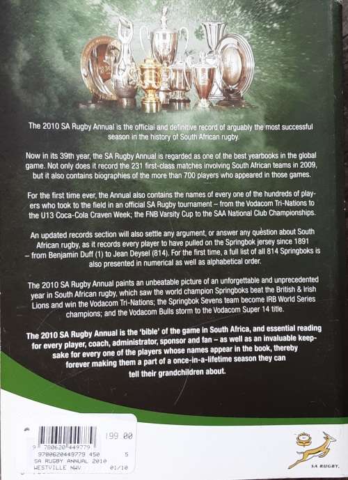 SA Rugby Annual 2010 edited by Duane Heath and Eddie Grieb