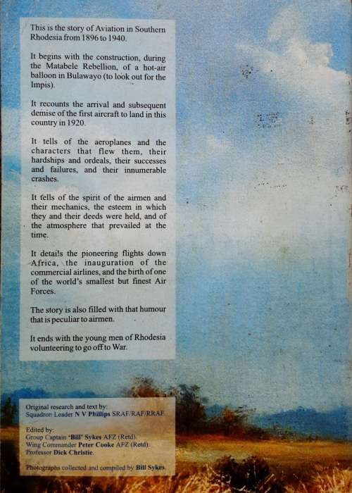 Bush Horizons The Story of Aviation in Southern Rhodesia 1896-1940 by N V Phillips