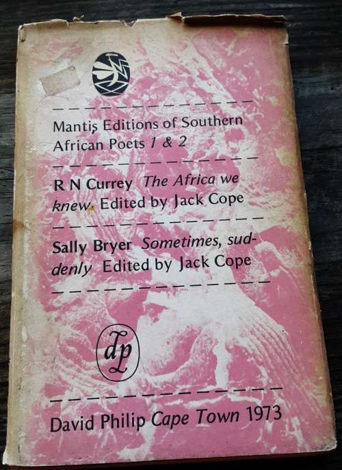 Mantis Editions of Southern African Poets R N Currey and Sally Bryer