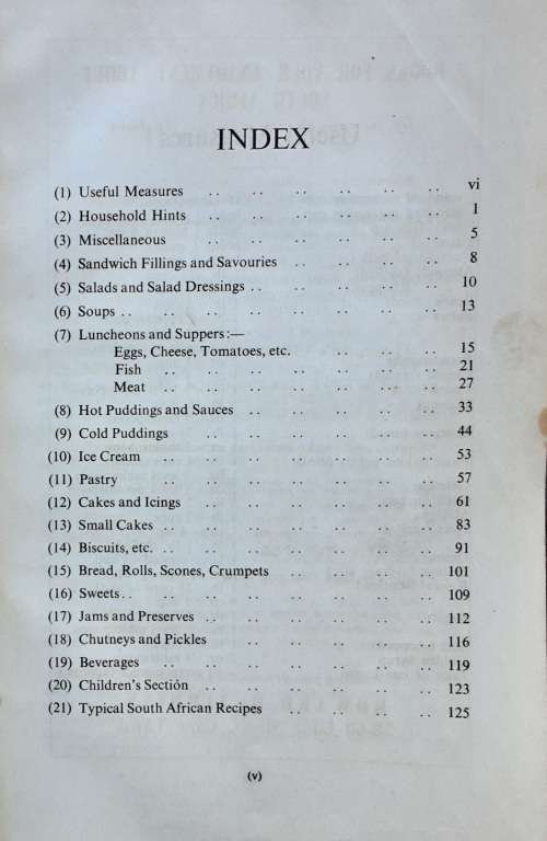 Rustenburg Junior School Recipe Book 1955