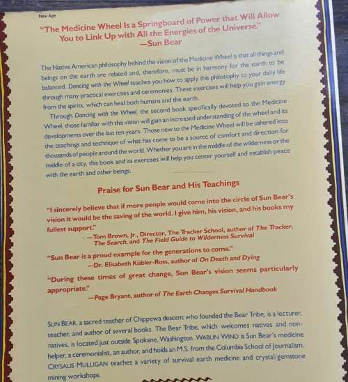 Dancing With The Wheel The Medicine Wheel Workbook by Sun Bear, Wabun Wind and Crysalis Mulligan