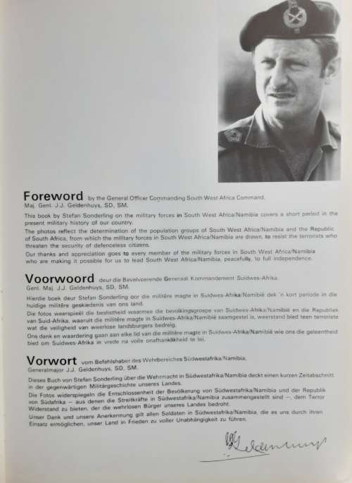 Bushwar, Bosoorlog, Buschkrieg The Defence Force in Action by Stefan Sonderling