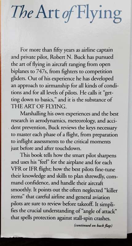 The Art of Flying by Robert N Buck