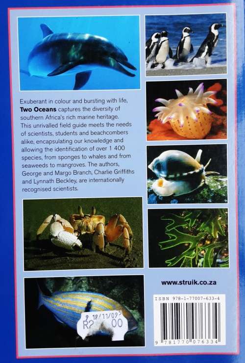Two Oceans A Guide to the Marine Life of Southern Africa by Branch **Signed Copy **