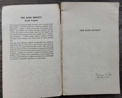 The Sane Society by Erich Fromm