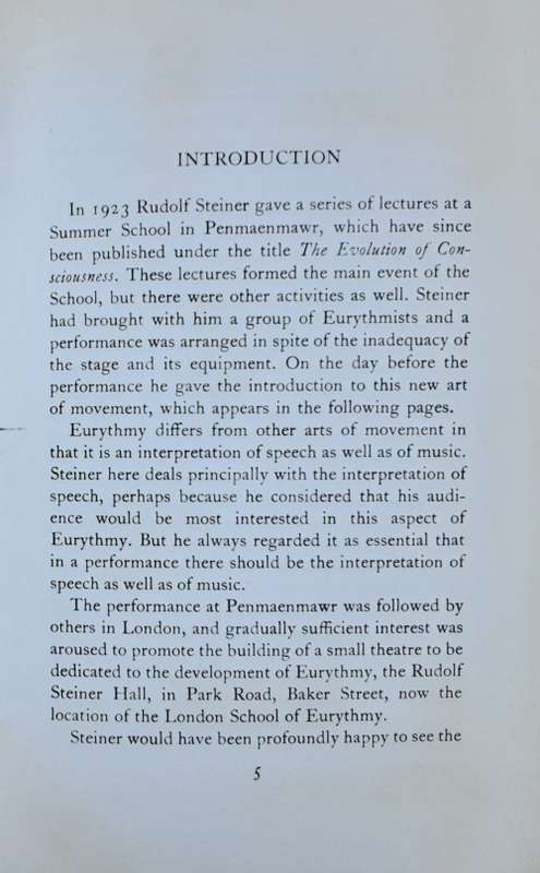 A Lecture on Eurythmy by Rudolf Steiner