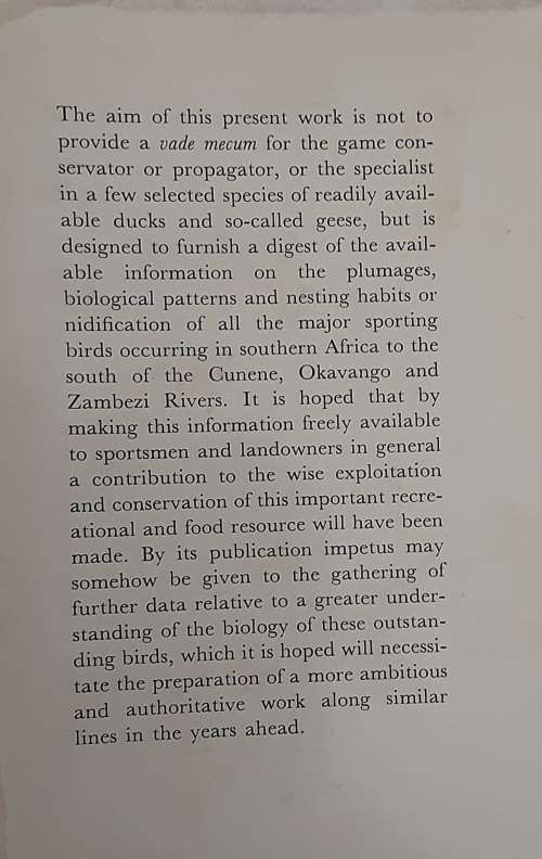 Gamebirds of Southern Africa by P A Clancey