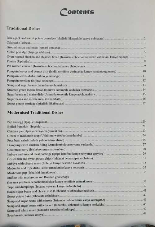 KZN Traditional Food Recipes by KZN Agricultureand Environmental Affairs