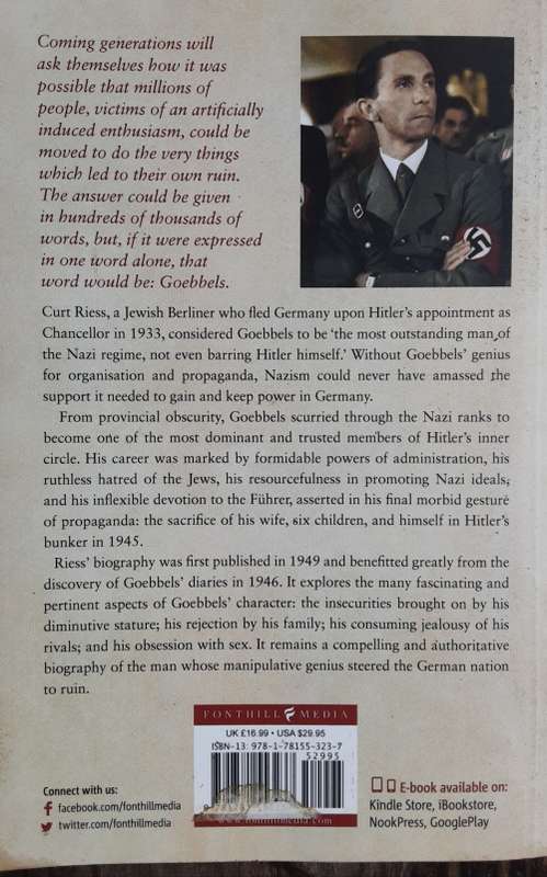 Joseph Goebbels by Curt Riess