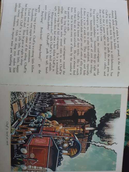 Chuff`ty Puff`ty The Jolly Railway Engine, written and illustrated by G W Blow