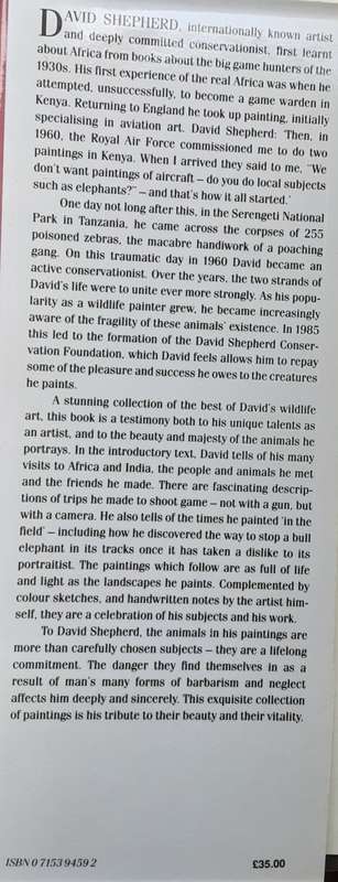 David Shepherd An Artist in Conservation
