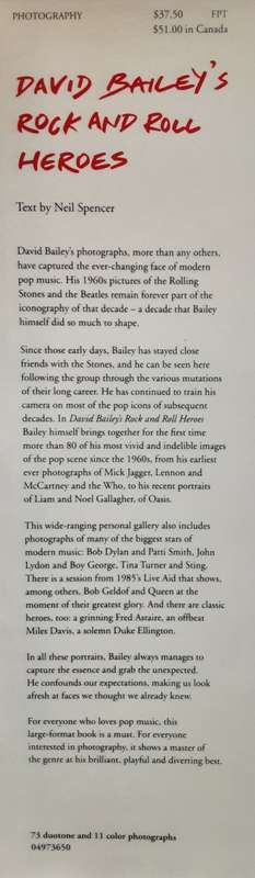 David Bailey`s Rock and Roll Heroes