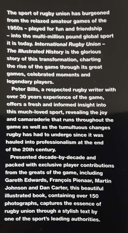 International Rugby Union The Illustrated History by Peter Bills