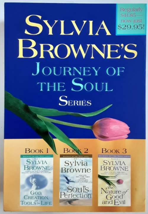 Sylvia Browne`s Journey of the Soul Series books 1, 2 & 3 in slipcase **As new**