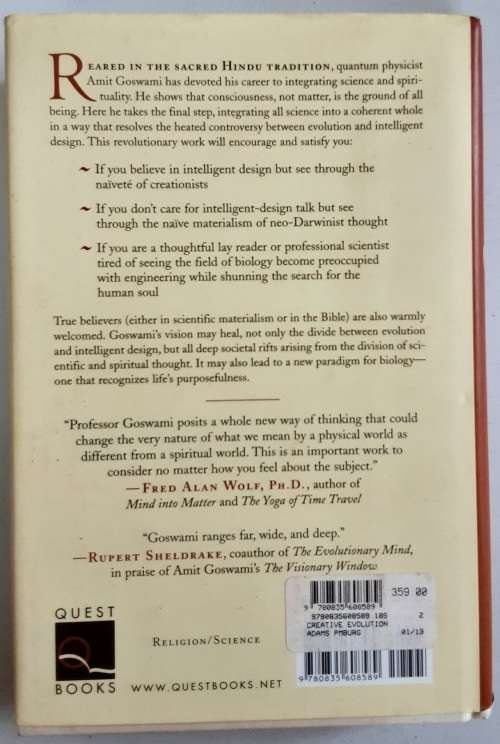 Creative Evolution, A Physicists Resolution between Darwinism & Intelligent Design by Amit Goswami