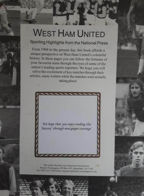 West Ham United Sporting Highlights from the National Press A History from 1904
