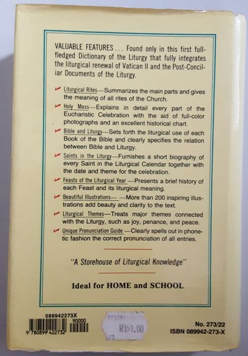 Dictionary of the Liturgy by Rev Jovian P Lang OFM