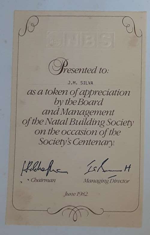 One Hundred Golden Years, A History of the Natal Building Society 1882-1982 by Terry Wilks