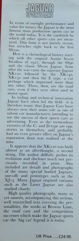 Jaguar Sports Cars by Paul Skilleter