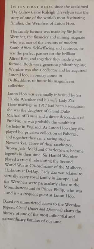 Grand Dukes and Diamonds The Werners of Luton Hoo by Raleigh Trevelyan