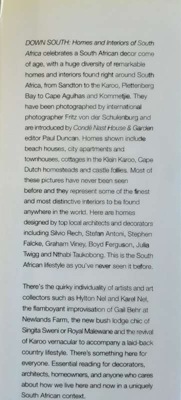 Down South, Homes and Interiors in South Africa by Paul Duncan