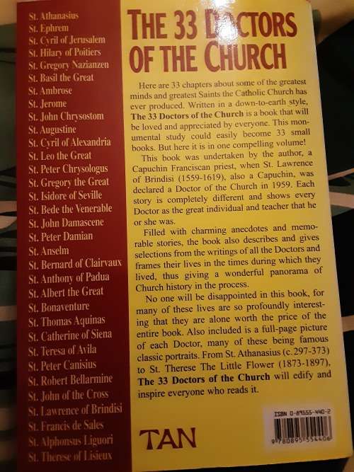 The 33 Doctors of the Church by Fr Christopher Rengers