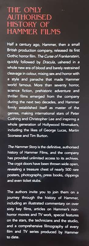 The Hammer Story, The Authorised History of Hammer Films by Marcus Hearn & Alan Barnes