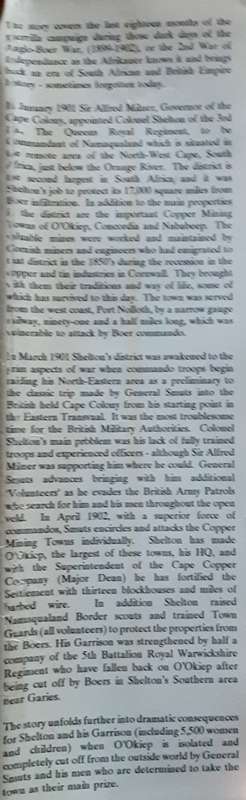 The Siege of O`Okiep, Guerrilla Campaign in the Anglo Boer War by Peter Burke