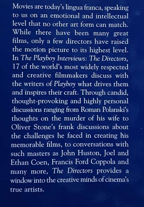 The Playboy Interviews, The Directors edited by Stephen Randall