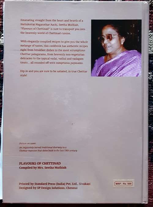 Flavours of Chettinad compiled by Mrs Seetha Muthiah ***SIGNED COPY***