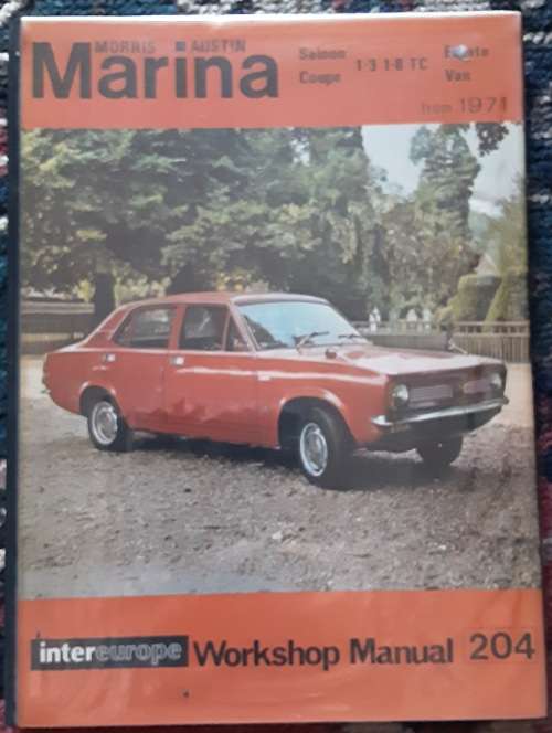 Morris Austin Marina Saloon Coupe 1.3, 1.8, TC Estate Van from 1971 Workshop Manual