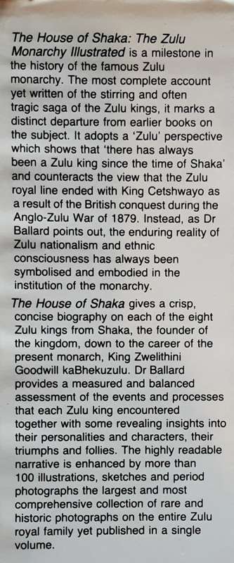 The House of Shaka, The Zulu Monarchy Illustrated by Charles Ballard
