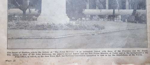 The Natal Mercury Centenary Souvenir One hundred years Service 1852-1952