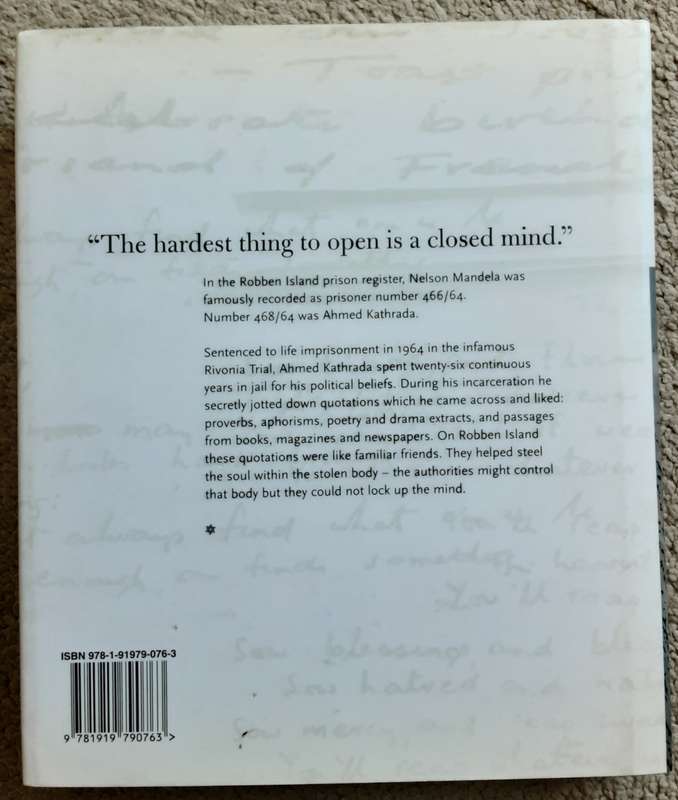 A Simple Freedom, The Stfrong Mind of Robben Island Prisoner 468/64 Ahmed Kathadra **Signed Copy **