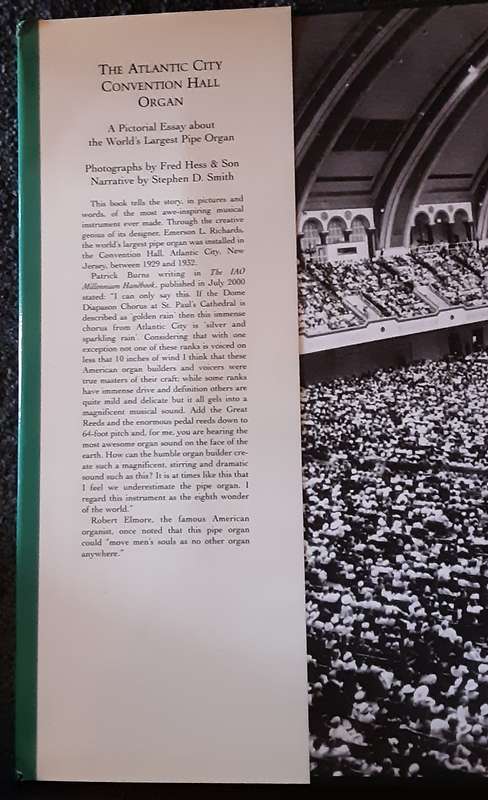 The Atlantic City Convention Hall Organ photographed by Fred Hess narrative by Smith
