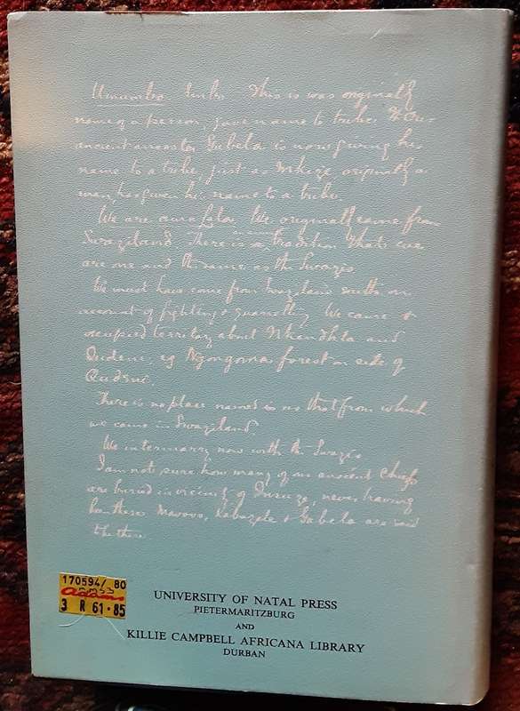 The James Stuart Archive , History of the Zulu Volumes 1,2,3 edited by Webb & Wright