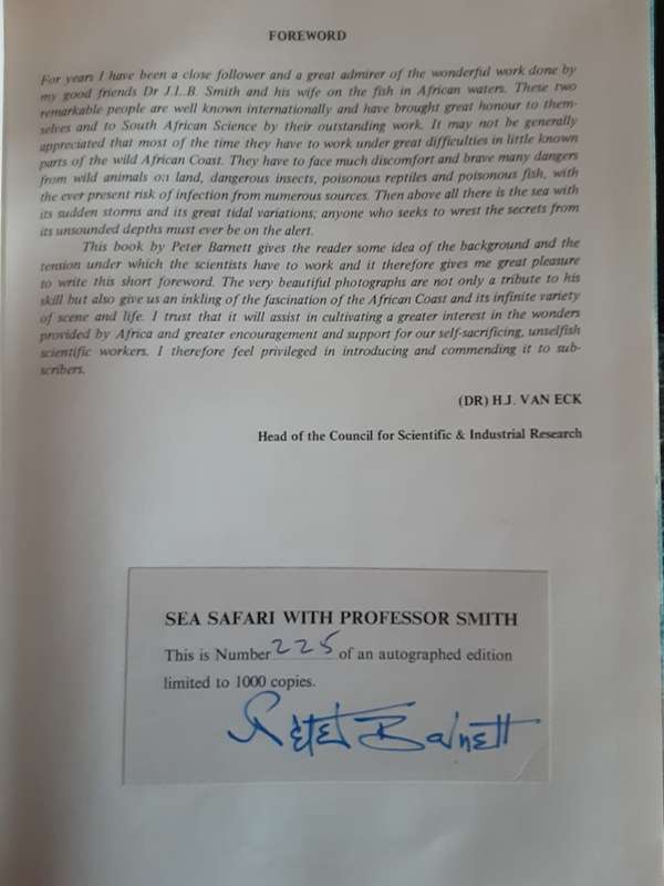 Sea Safari with Professor Smith by Peter Barnett SIGNED Limited Edition nbr 225/1000