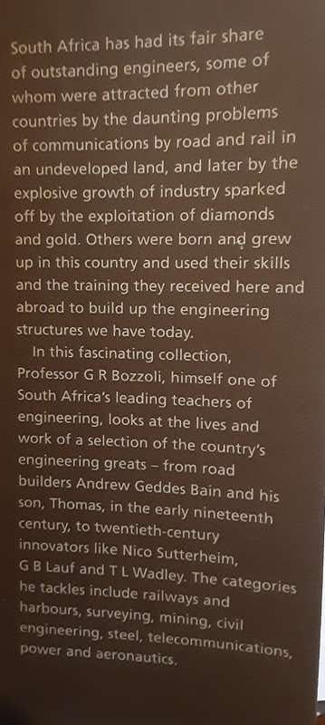 Forging Ahead, South Africa`s Pioneering Engineers by G R Bozzoli