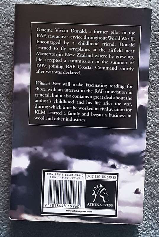 Without Fear by Graeme Vivian Donald **SIGNED COPY**