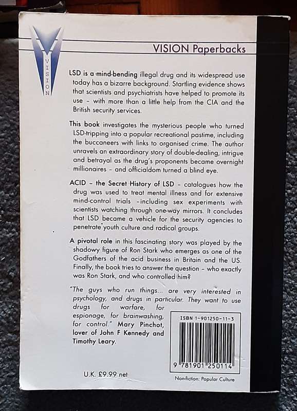 Acid The Secret History of LSD by David Black