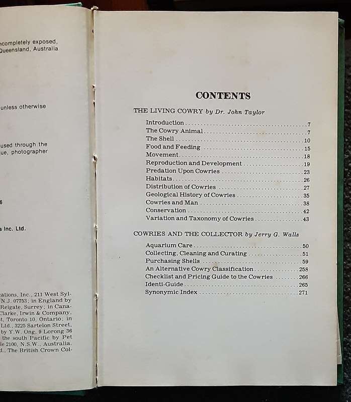 Cowries by Dr John Taylor & Jerry G Walls
