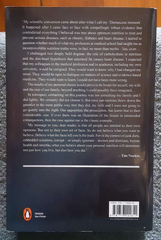 Lore of Nutrition, Challenging Conventional Dietry Beliefs by Noakes & Sboros **SIGNED COPY**