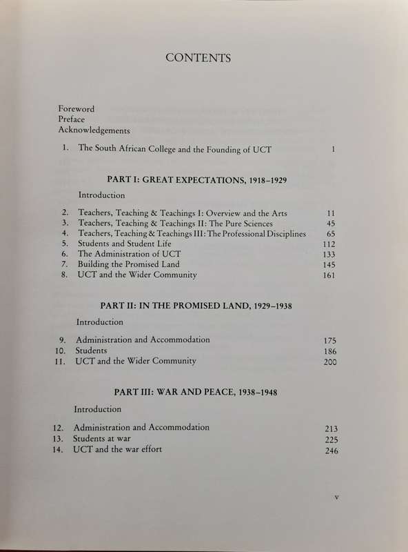 The University of Cape Town 1918-1948 The Formative Years by Howard Phillips