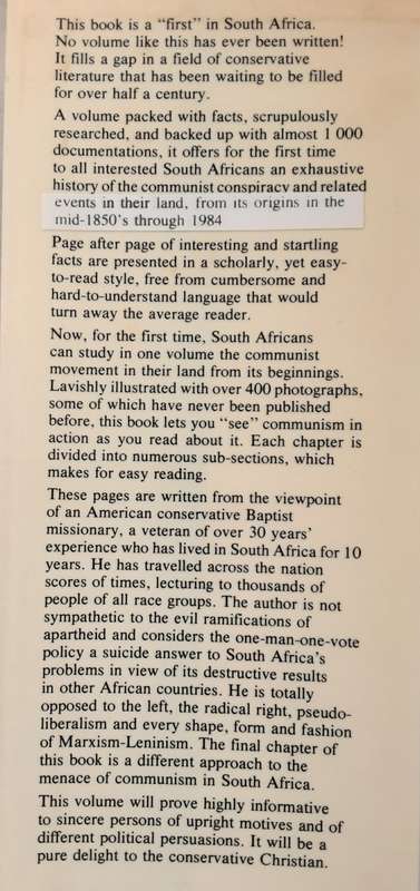 A History of Communism in South Africa by Henry R Pike