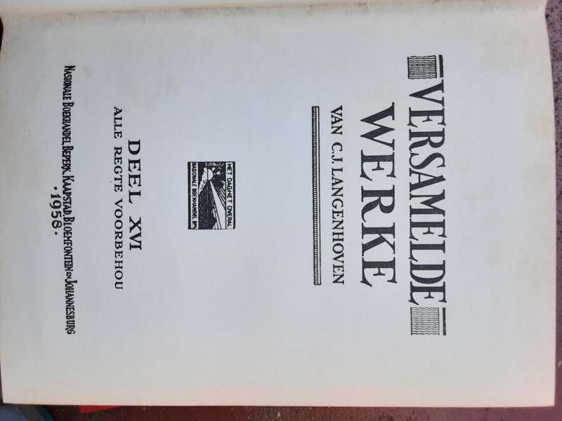 Versamelde Werke Van C J Langenhoven ***set of 16 books***