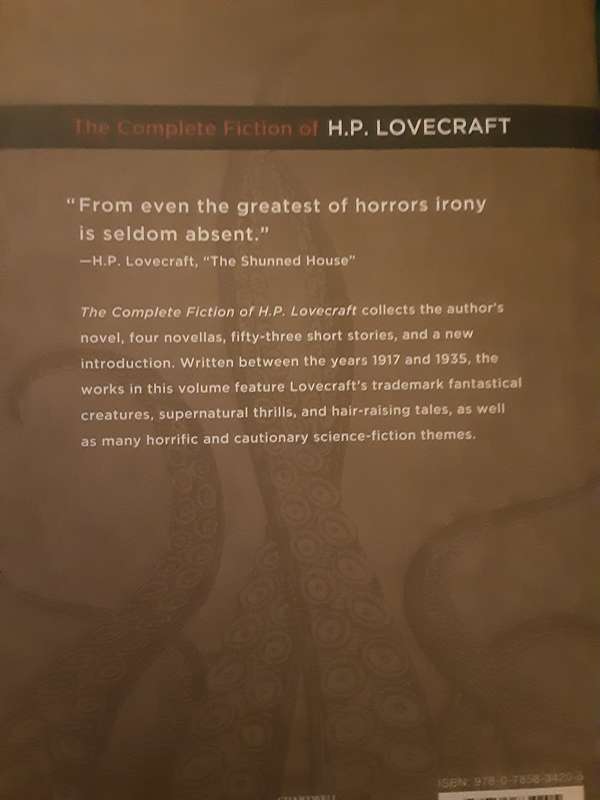 The Complete Fiction of H P Lovecraft