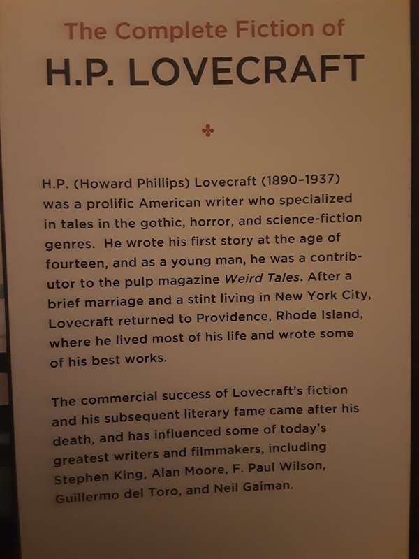 The Complete Fiction of H P Lovecraft